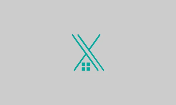 Velké Písmeno Logo Designem Okna Monogram Znak Obchodní Projekt Tenkých — Stockový vektor
