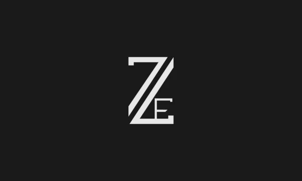 首字母Zf大写字母现代线条标志设计模板元素 标志设计 — 图库矢量图片