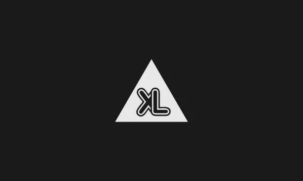 Logo Negrita Carta Con Contorno Círculo Exterior Diseño Creativo — Vector de stock
