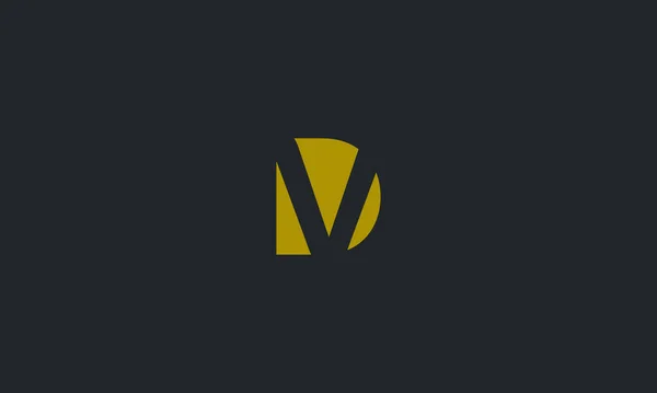 Původní Písmeno Velké Moderní Logo Designové Prvky Šablony Vektor — Stockový vektor