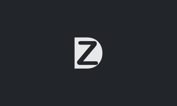 首字母Dz大写字母现代标志设计模板元素 — 图库矢量图片