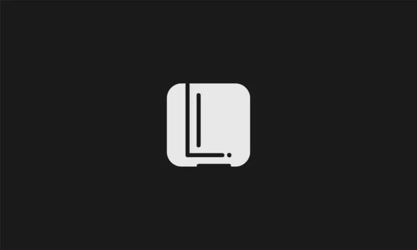 Initial Letter Uppercase Modern Lines Icon Design Template Elements Logo — стоковый вектор