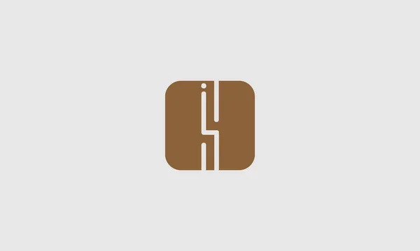 Initial Letter Uppercase Modern Lines Icon Design Template Elements Logo — Stockový vektor