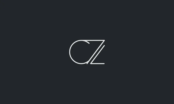 初始字母Cz大写字母现代行图标设计模板元素 标志设计 — 图库矢量图片