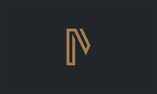 Initial Letter Uppercase Modern Lines Logo Design Template Elements Logo — Vettoriale Stock