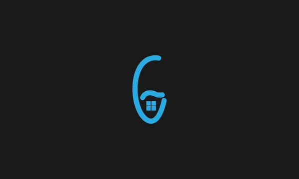 Uppercase Letter Logo Monogram Emblem Thin Lines Stylish Business Cards — Image vectorielle
