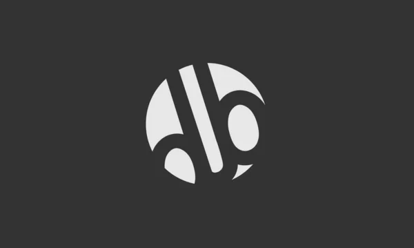 Tučné Písmeno Kruh Mimo Počáteční Vektorový Design Premium Icon Logo — Stockový vektor