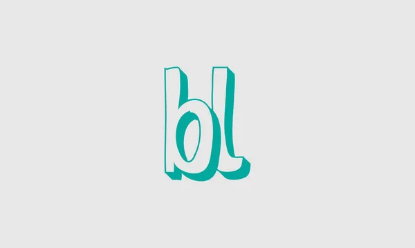 粗体字母图标Bl 初始向量设计 高级图标 标志向量 — 图库矢量图片