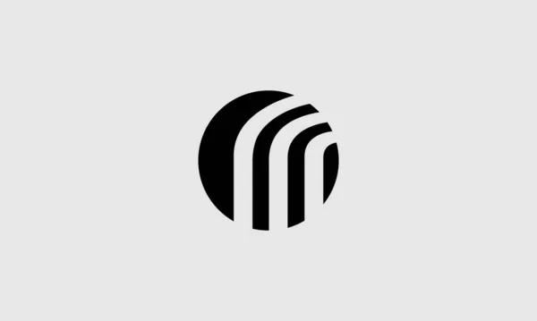 Yaratıcı Harf Grafik Çizgileri Alfabe Simgesi Logo Tasarımı — Stok Vektör
