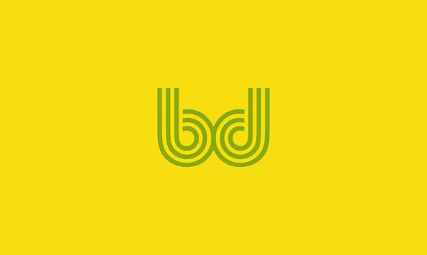 Letra Creativa Líneas Gráficas Alfabeto Icono Logotipo Diseño — Vector de stock