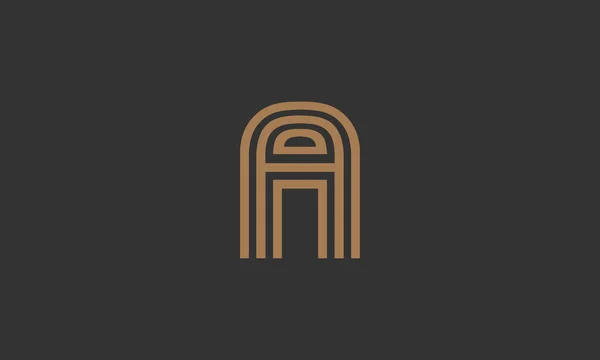 Creatieve Letter Een Grafisch Alfabet Icoon Logo Ontwerp — Stockvector
