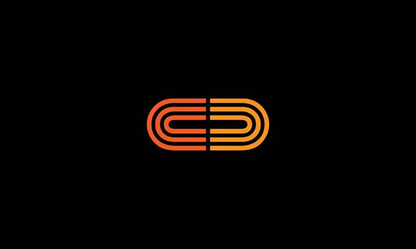 Kreative Buchstaben Grafik Linien Alphabet Symbol Logo Design — Stockvektor