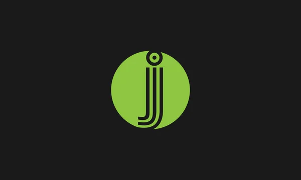 Kreativer Buchstabe Grafische Linien Alphabet Icon Logo Design — Stockvektor