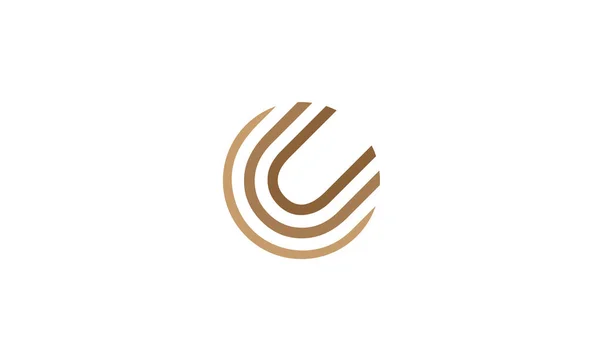Letra Creativa Líneas Gráficas Icono Del Alfabeto Diseño Del Logotipo — Vector de stock