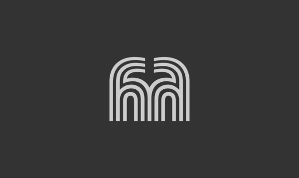 Creatieve Letter Grafische Lijnen Alfabet Pictogram Logo Ontwerp — Stockvector