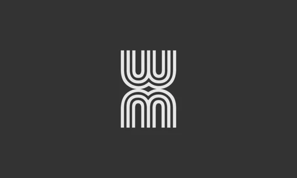 Criativa Letra Linhas Gráficas Alfabeto Ícone Logotipo Design —  Vetores de Stock
