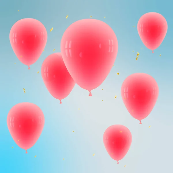 背景上的气球 — 图库矢量图片