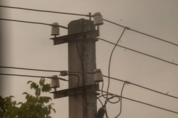 Elektrik Kabloları Kablolar Bileşim Görünümü — Stok fotoğraf