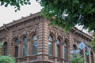 Gotik eski kasaba mimarisi kompozisyonu