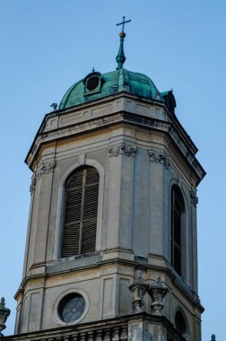 Gotik eski kasaba mimarisi kompozisyonu