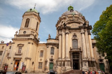 Gotik eski kasaba mimarisi kompozisyonu