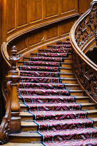 Escalera Antigua Casa Prague —  Fotos de Stock