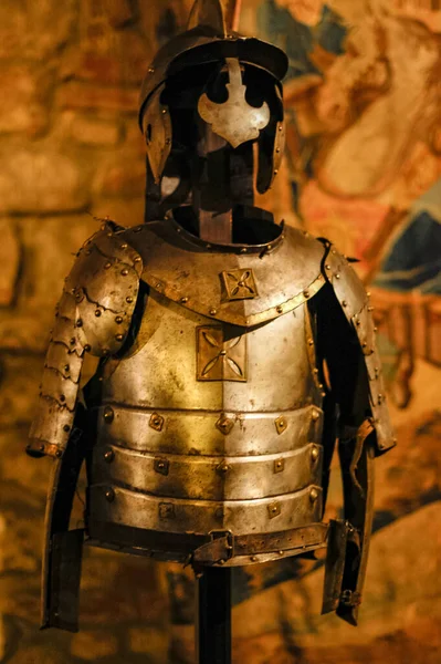 Museum Exhibits Samples Weapons Armor Esposition — Stock Photo, Image