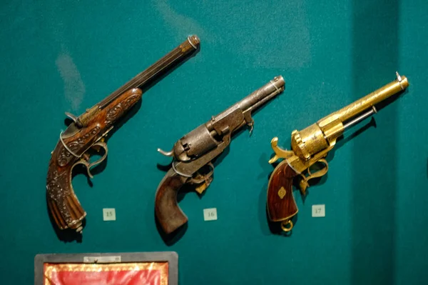 Exposiciones Del Museo Muestras Armas Armadura Esposition —  Fotos de Stock