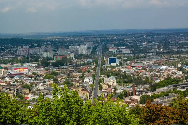 Oude Stad Uitzicht Vanaf Het Heuvellandschap — Stockfoto