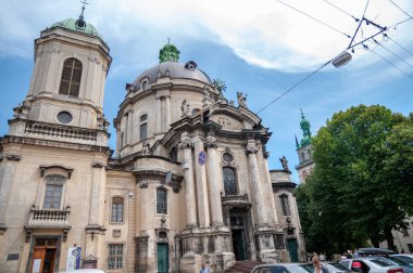 Gotik eski kasaba mimarisi kompozisyonu