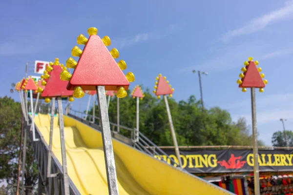 The fun slide carnival at the park
