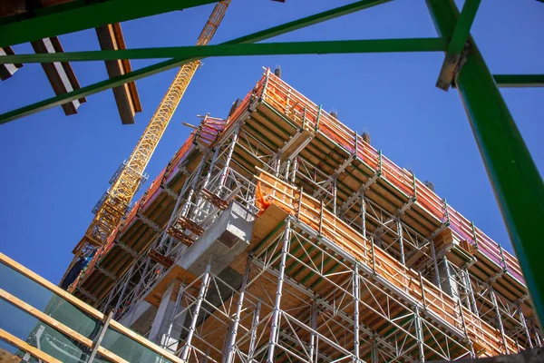 Los Angeles şehir merkezinde bina inşaatı