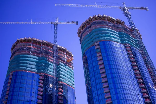 Los Angeles şehir merkezinde bina inşaatı