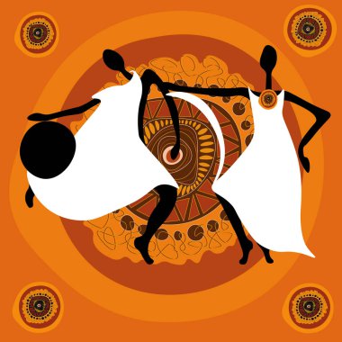 Siyah Afrikalı kızlar dans ediyor