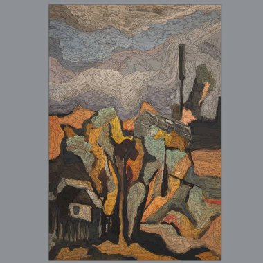 Yaban çiçeklerinin dijital çizimi