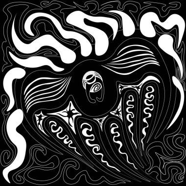 Bazen meleklerimizin zamanı olmuyor. Acı ve derinlik. Sevdiğin birini kaybetmek. Melekler ve meleklerin yardımı. Tek renkli görüntü, vektör çizimi. Lakonik bir resimdeki metafor, kıssa, düşünce 