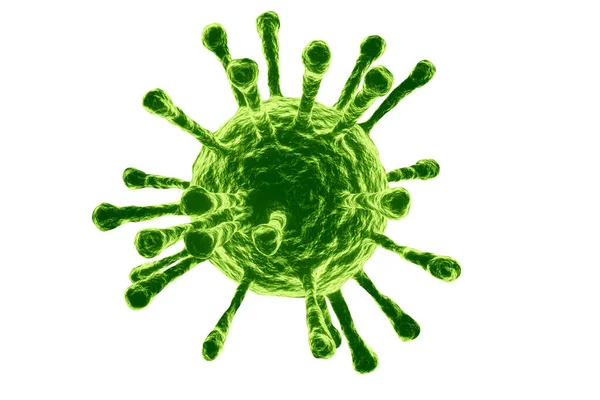렌더링그린 바이러스 박테리아를 개념에 — 스톡 사진
