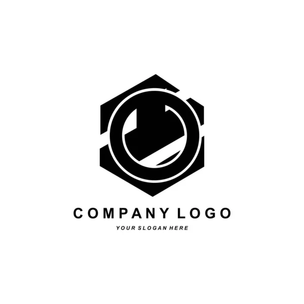 Logo Fonte Vetor Ícone Letra Ilustração Projeto Marca Empresa Etiqueta — Vetor de Stock