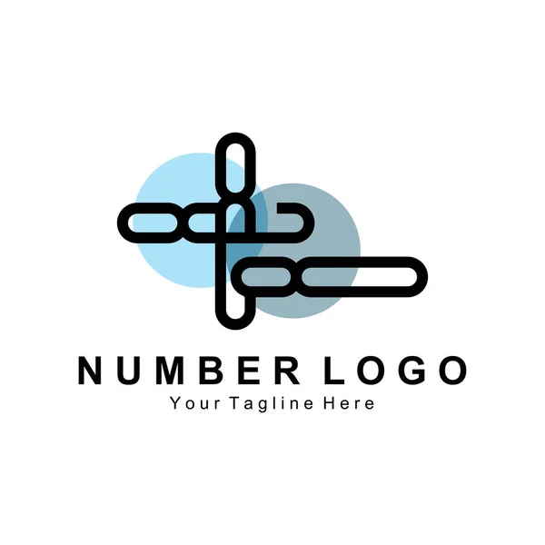 Número Ocho Logotipo Diseño Iconos Premium Ilustración Vectorial Para Empresa — Vector de stock