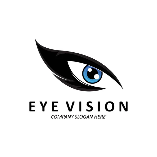 Eyes Logo Design Vision World Vector Illustration Organs Stock Illustration