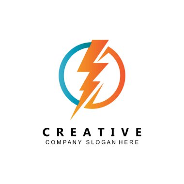 ELEKTRİK CURRETİ VECTOR DESIGN logosu, Havalı Işıklandırma