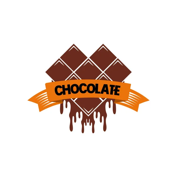 Chocolate Sıvı Vector Design Uyari Valentine Günü Sti Yor — Stok Vektör