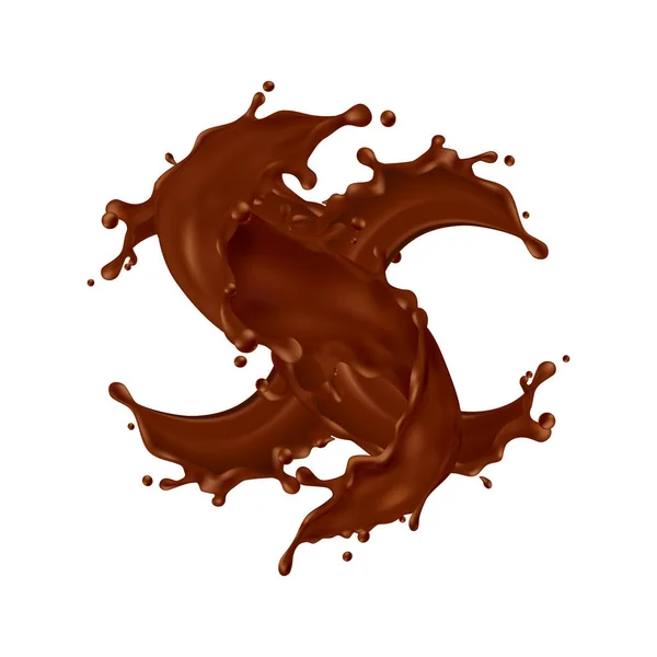 Chocolate Liquid Vector Design Perfect Advertising Valentine Day — Stock Vector
