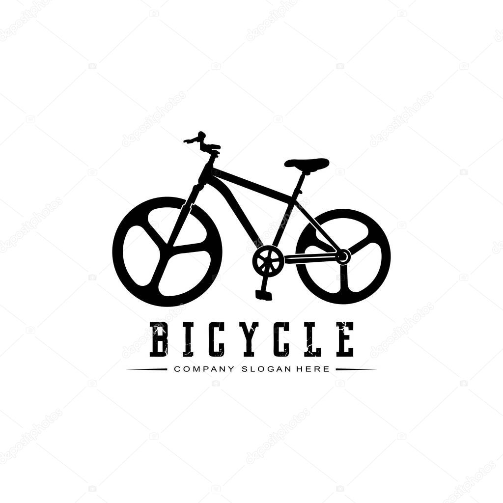 Bike Logo Icon Vector, vehicle for sports, racing, casual, downhill, retro template