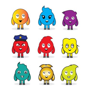 duygu emoji çizgi film logo vektör sembolü