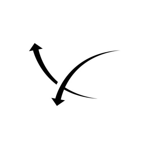 Pfeilvektor Illustration Symbol Logo Vorlage Design — Stockvektor