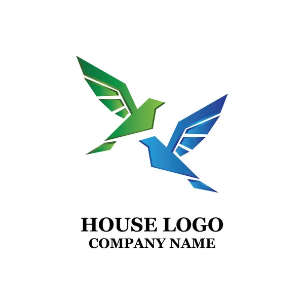 simple animal bird icon vector logo