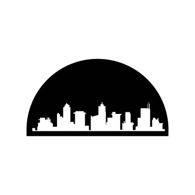 Basit kentsel yapı vektör logosu