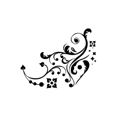 Basit mandala sanat simgesi vektör logosu