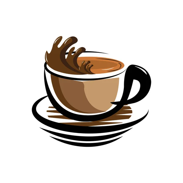 Icono Grano Café Vector Plantilla Ilustración — Archivo Imágenes Vectoriales